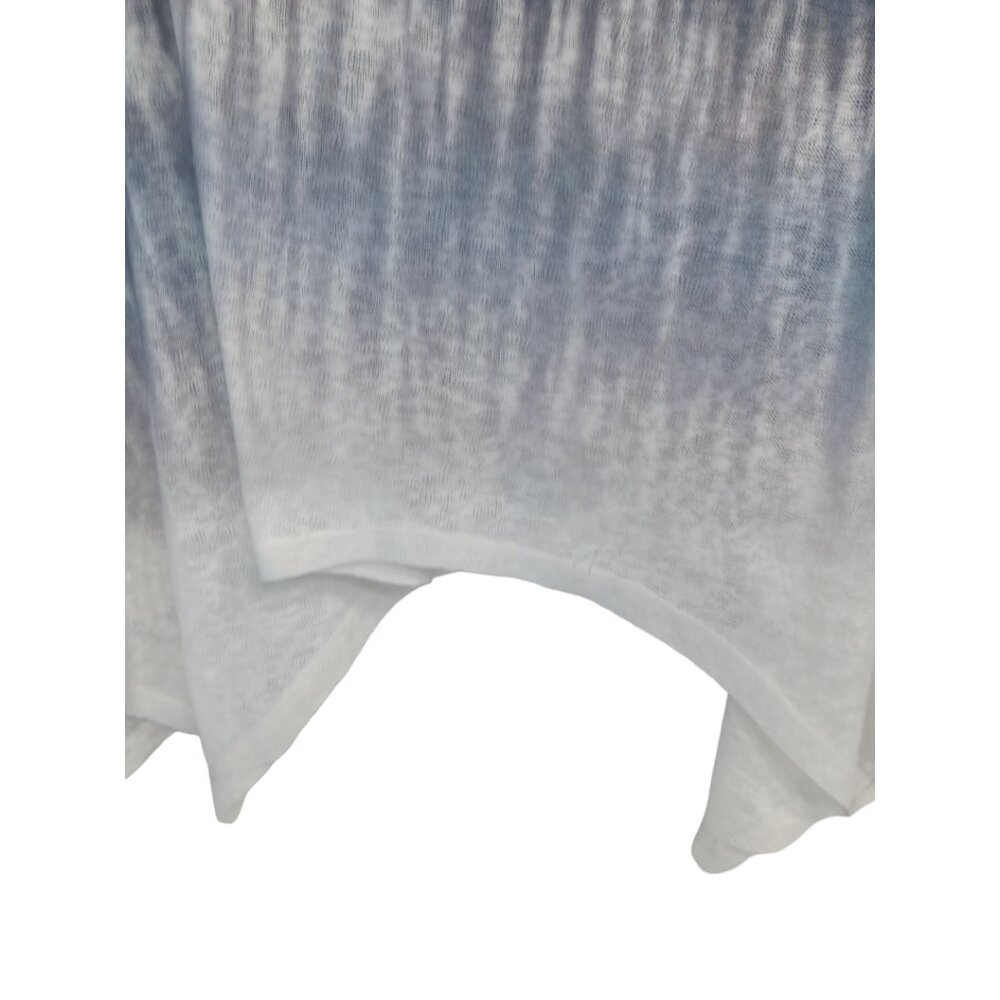 Women's Short Sleeve Tie-Dyed Tunic Top-MEDIUM-Casual Loose Fit-Long- Semi-Sheer - Picture 5 of 10